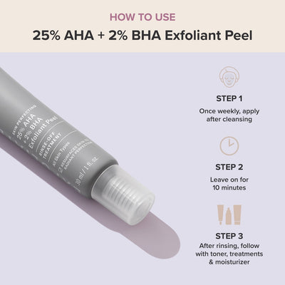 25% AHA + 2% BHA Exfoliant Peel