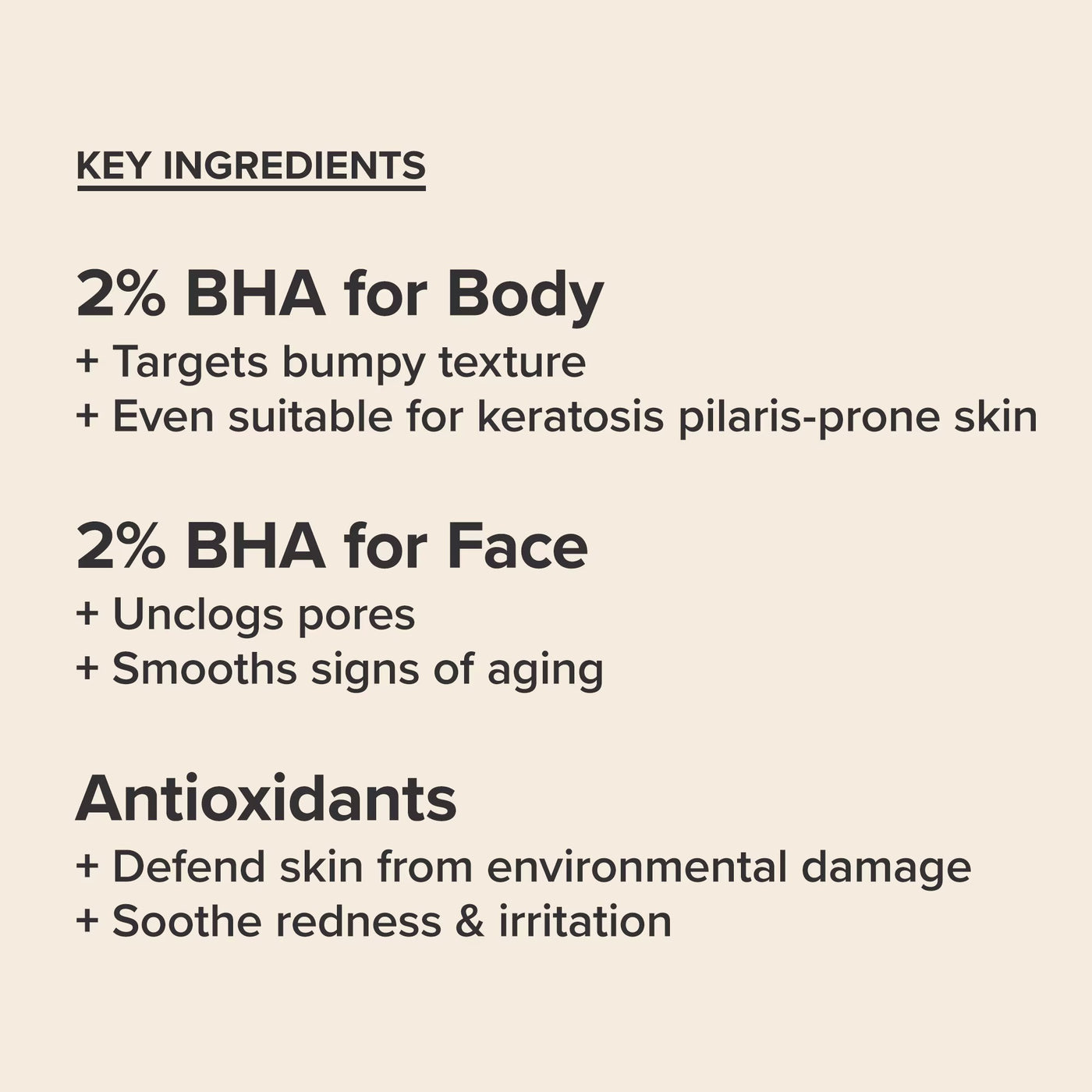 BHA Kit for Face & Body